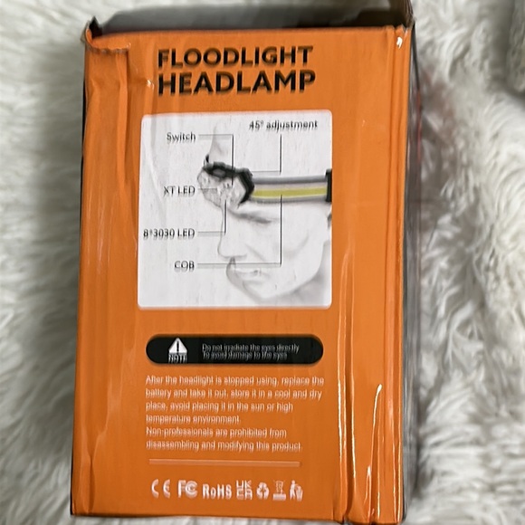😊 NEW Floodlight Headlamp COB+ 9 LED 2 Pack - Picture 4 of 4